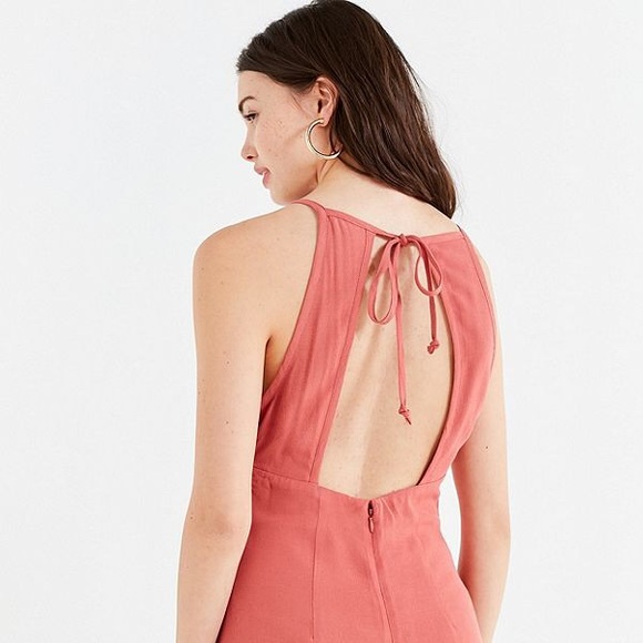 Mabel High-Neck Empire Mini Dress - Picture 2 of 4